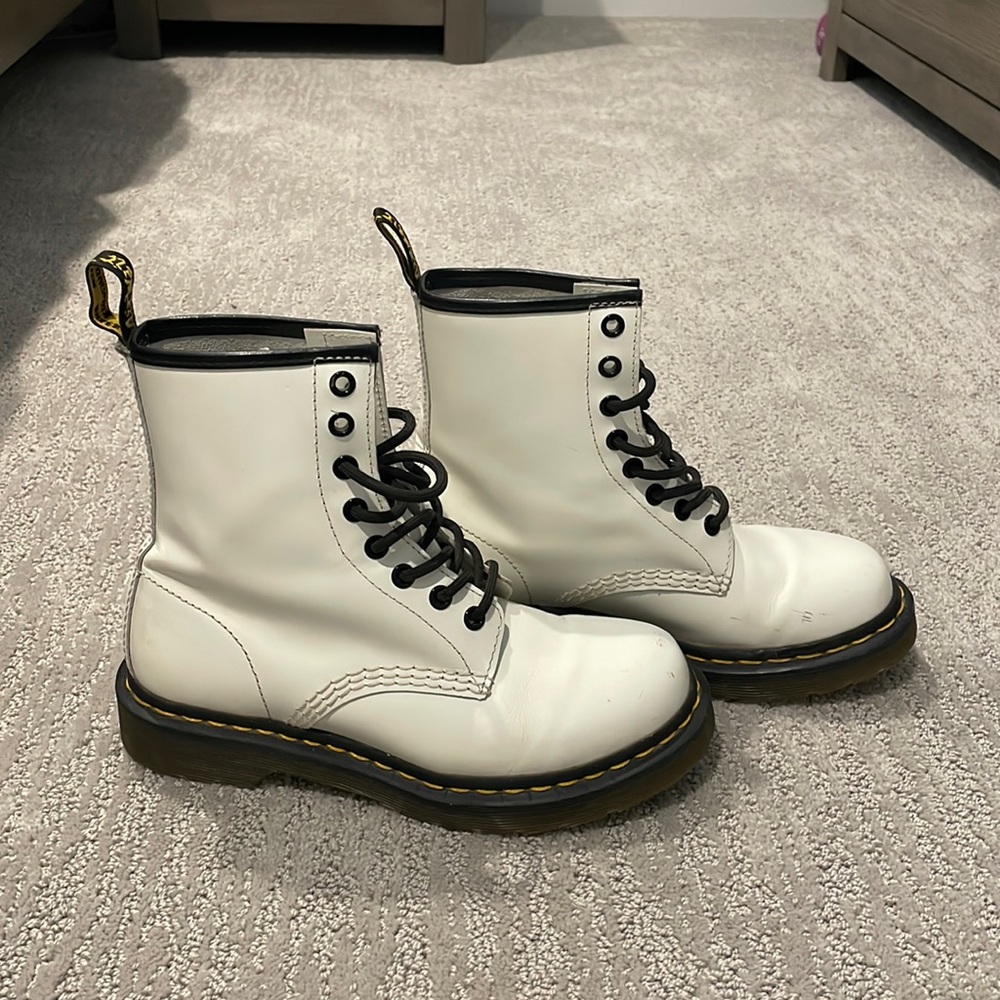 White Dr Martens Boots